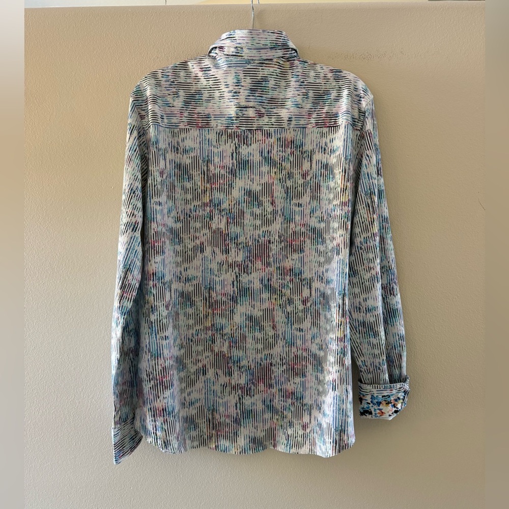 Robert Graham Men’s Delray Classic Fit Knit Button Down Shirt NEW - Picture 9 of 11